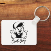 カスタムキーホルダー: Zazzleでスタイルをパーソナライズ キーホルダー (正面)