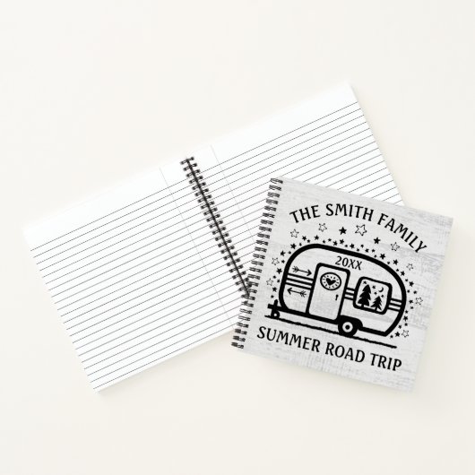 カスタムキ素朴ャンピングキャンパートレーラーRVライフスタイル ノートブック (内部)