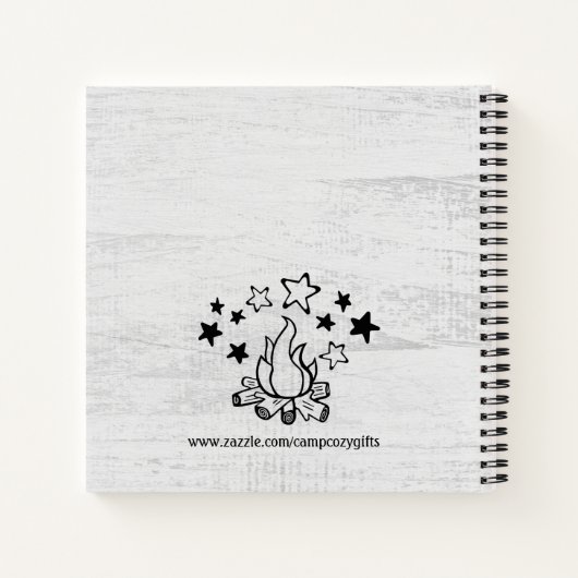 カスタムキ素朴ャンピングキャンパートレーラーRVライフスタイル ノートブック (裏面)