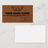 カスタムギターカントリー洋楽ミュージシャン 名刺 (正面/裏面)