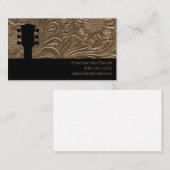 カスタムギターカントリー洋楽ミュージシャン 名刺 (正面/裏面)