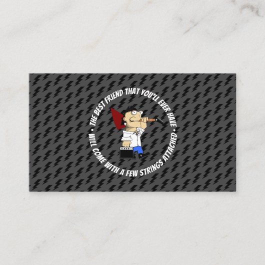 カスタムギターショップLuthier販売修理サービス 名刺 (正面)