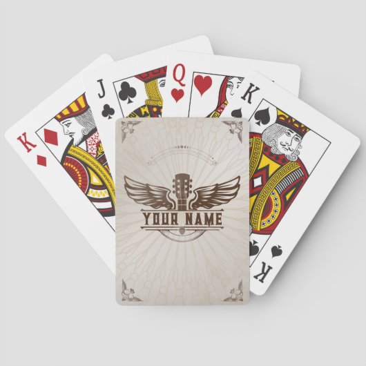 カスタムギタープレーヤーギフトカスタムトランプ トランプ (裏面)