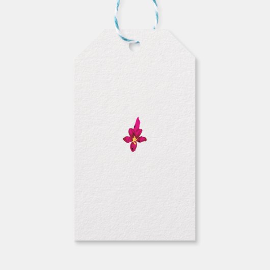 カスタムギフトタグ | エレガント、金属およびおもしろい ギフトタグ (裏面)