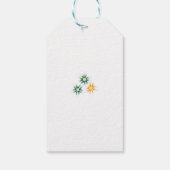 カスタムギフトタグ | キュート、トロピカルエレガント&C ギフトタグ (裏面)