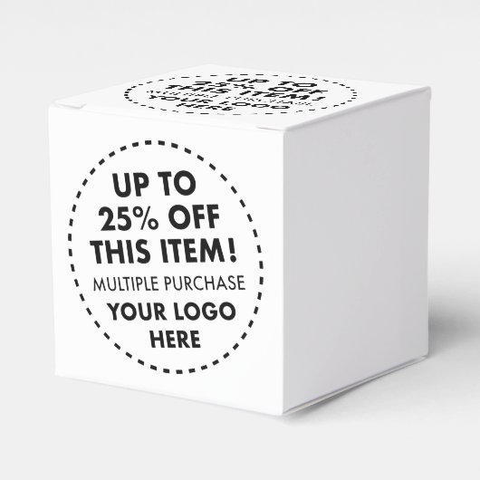 カスタムギフトボックス10個セット 25%OFF まとめ買い割引適用 フェイバーボックス (正面サイド)