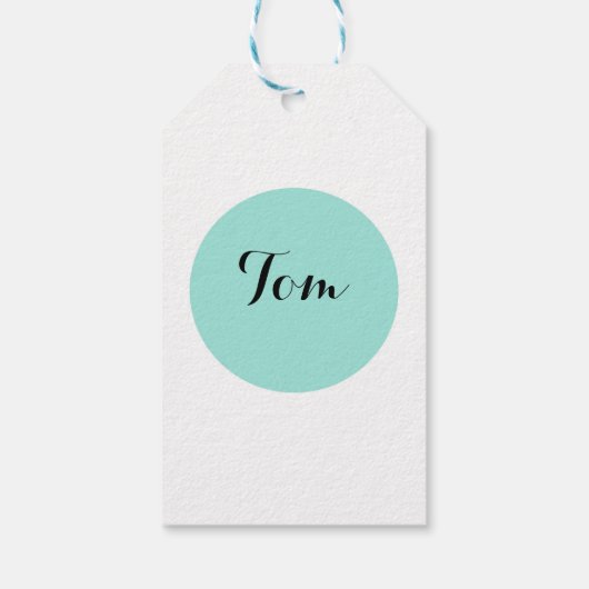 カスタムギフトラベル紫ストライプ色 ギフトタグ (裏面)