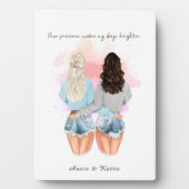 カスタムギフト友情パーソナライズされた、ビースティギフト フォトプラーク (正面)