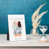 カスタムギフト友情パーソナライズされた、ビースティギフト フォトプラーク (側面)