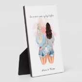 カスタムギフト友情パーソナライズされた、ビースティギフト フォトプラーク (側面)