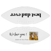 カスタムギフト最高のパパEver Faters Day写真 アメリカンフットボール (パネル)