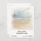 カスタムギャラリー展示招待状テンプレート シーズンポストカード (正面/裏面)