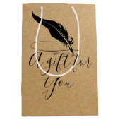 カスタムクイル中抱き枕 ミディアムペーパーバッグ (正面)