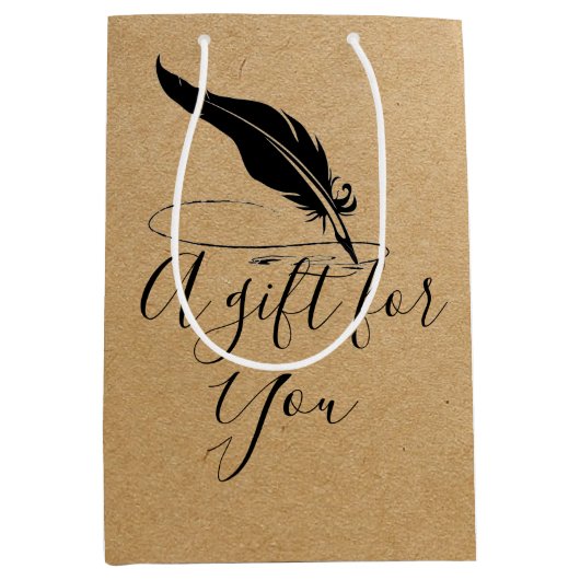 カスタムクイル中抱き枕 ミディアムペーパーバッグ (正面)