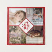 カスタムクイーンママ写真コラージュ記念品 タペストリー (正面(横))