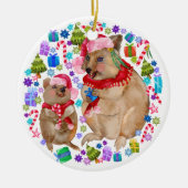 カスタムクッカファミリー セラミックオーナメント (正面)