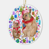 カスタムクッカファミリー セラミックオーナメント (左)