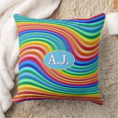 カスタムクッションズレインボープライドデザイン。 クッション (ブランケット)
