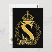 カスタムクラウンモノグラム – S ポストカード (正面/裏面)