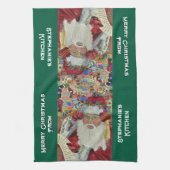 カスタムクラシックサンタキッチンタオル2025 キッチンタオル (縦)