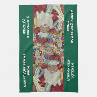 カスタムクラシックサンタキッチンタオル2025 キッチンタオル
