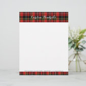 カスタムクラシックタータンチェックレッドブラックイエローホワイト レターヘッド (スタンド正面)