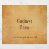 カスタムクラシックノスタルジックオールド紙ルッエレガントク ビールラベル (シングルラベル)