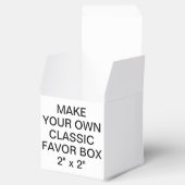 カスタムクラシックパーソナライズされた2"正方形の優先ボックス フェイバーボックス (オープン)