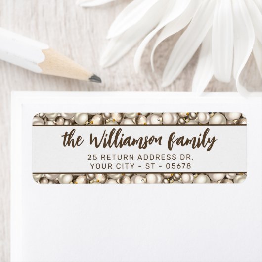 カスタムクラシックホリデーグリーンレッドプレイドパターン ラベル (インサイチュ)