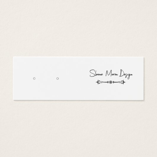 カスタムクラシックミニポスト/スタッドイヤリングディスプレイカード (正面)