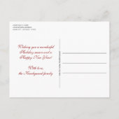 カスタムクラシックモダンシックハッピエストホリデーシーズン ポストカード (裏面)