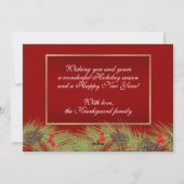 カスタムクラシックモダンシックハッピエスト シーズンカード (裏面)