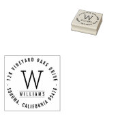 カスタムクラシック差出人住所 ラバースタンプ (押印)