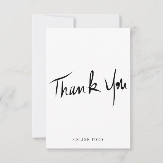 カスタムクラシック手絵を描ありがとう サンキューカード (正面)