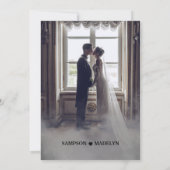 カスタムクラシック結婚式招待状 招待状 (裏面)