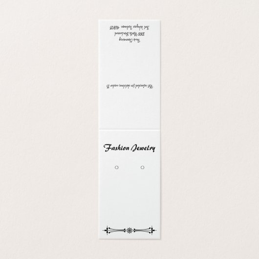 カスタムクラシック自立イヤリング表示カード (外部フラット)