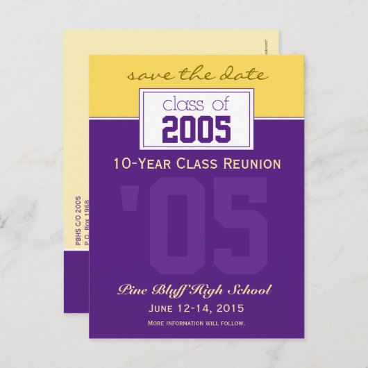 カスタムクラスの救懇親会 – 最新のお知らせ 案内ポストカード (正面/裏面)