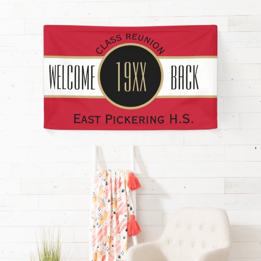 カスタムクラス懇親会ウェルカムバックバナー 横断幕 (インサイチュ)