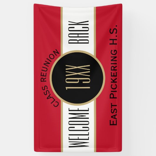 カスタムクラス懇親会ウェルカムバックバナー 横断幕 (縦)