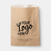カスタムクラフトビジネスロゴ紙バッグ フェイバーバッグ (正面)