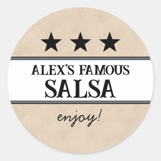 カスタムクラフトマーケットキャニングJAR製品ヴィンテージ ラウンドシール (正面)