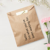 カスタムクラフトミニマリスト封筒 フェイバーバッグ (封をした状態)