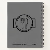 カスタムクリエイティブスパイラルレシピ本 ノートブック (裏面)