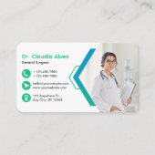 カスタムクリエイティブ医モダン療 名刺 (正面)