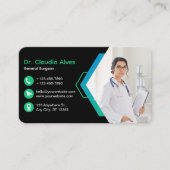 カスタムクリエイティブ医モダン療 名刺 (正面)