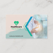 カスタムクリエイティブ医モダン療 名刺 (裏面)