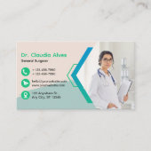 カスタムクリエイティブ医モダン療 名刺 (正面)