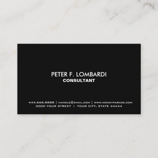 カスタムクリエイティブ名刺ユニーク- & はっきりした 名刺 (正面)