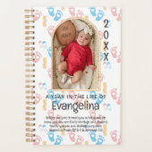 カスタムクリスチャン祈りの言葉記念ベビー プランナー手帳 (正面)
