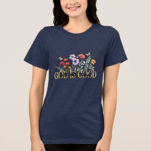 カスタムクリスチャン・ゴッド・イズ・グッド トライブレンドTシャツ